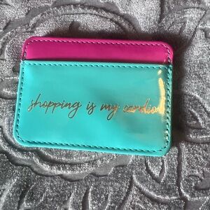Pink and Blue Card Holder
